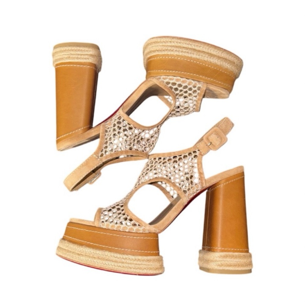 CHRISTIAN LOUBOUTIN💥
Espadrille Platform Crochet Sandal - Picture 10 of 15